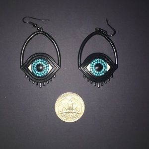 All seeing eye earrings